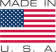 made in U.S.A. graphic with American flag